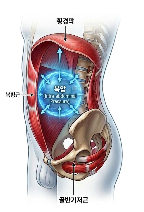 복압 형성하는 신체 이미지